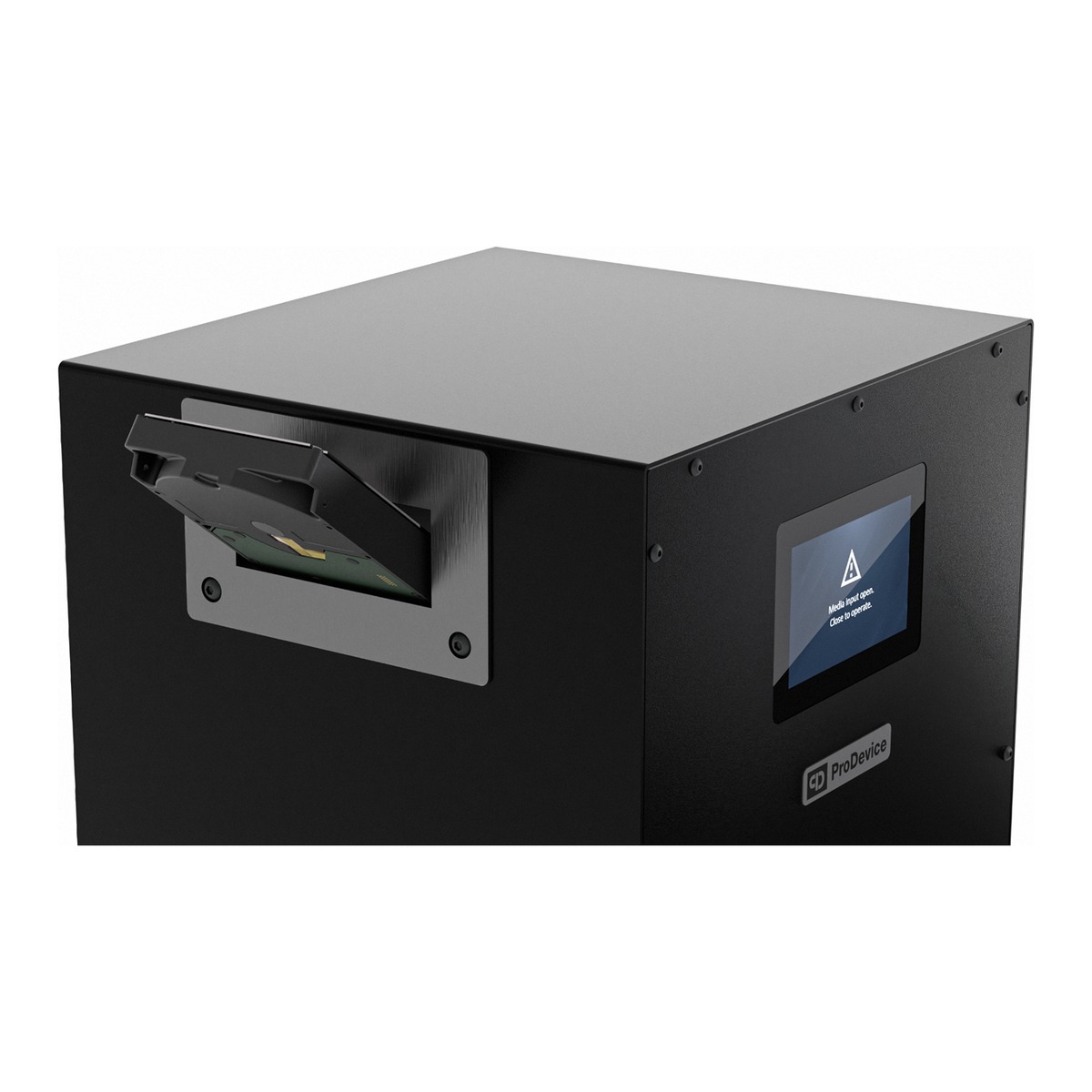 Disque dur engagé dans la fente du démagnétiseur PRODEVICE ASM240 Ultimate